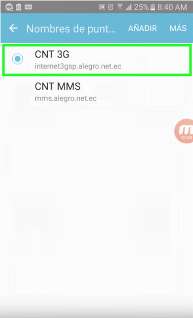 activar apn acelerar internet gratis cnt para netfree