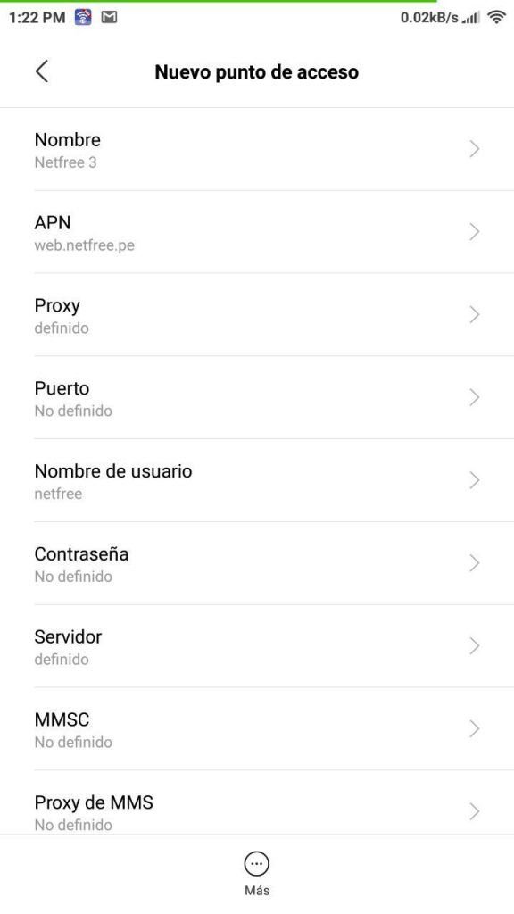 Cómo configurar el APN para tener gratis