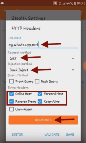 configuracion cnt anonytun host