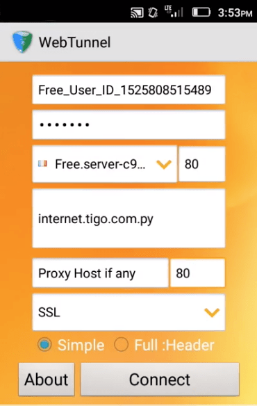configuracion webtunnel tigo paraguay 2018 internet gratis vpn