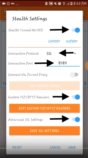 como configurar payload biometria movistar netfree asus-vpn