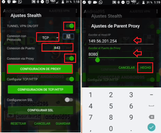 conectar android95 vpn apk