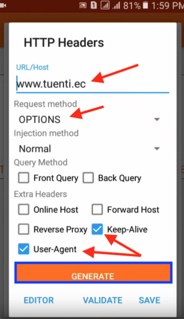 conectar conexion host tuenti ecuador anonytun apk 2019