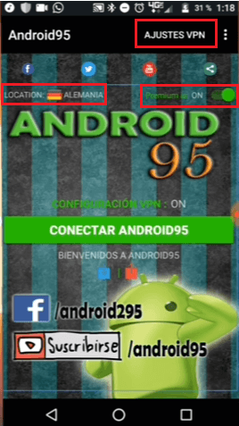 configuracion android95 android apk