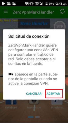 configuracion digicel zero vpn handler mod