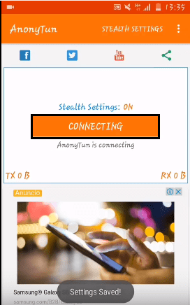configuracion vpn anonytun claro paraguay 2019