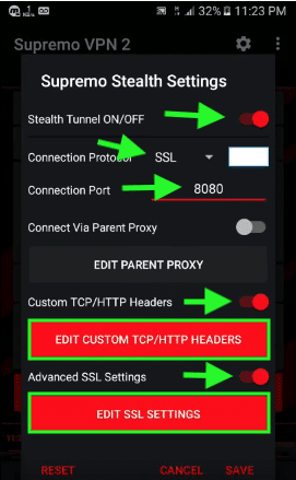 configuraciones para supremo vpn internet gratis 2019