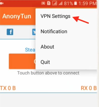 configurar anonytun vpn host tuenti ecuador 2019
