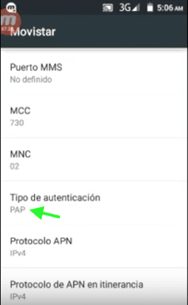 configurar crear apn movistar chile internet gratis
