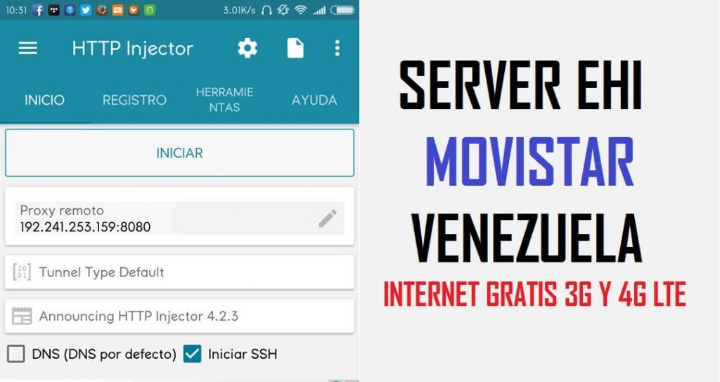 configurar server http injector movistar venezuela 2019