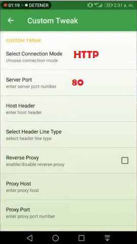 configurar tweakware netfree unefon trick host