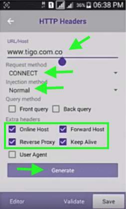 host trick droidvpn tigo colombia netfree full