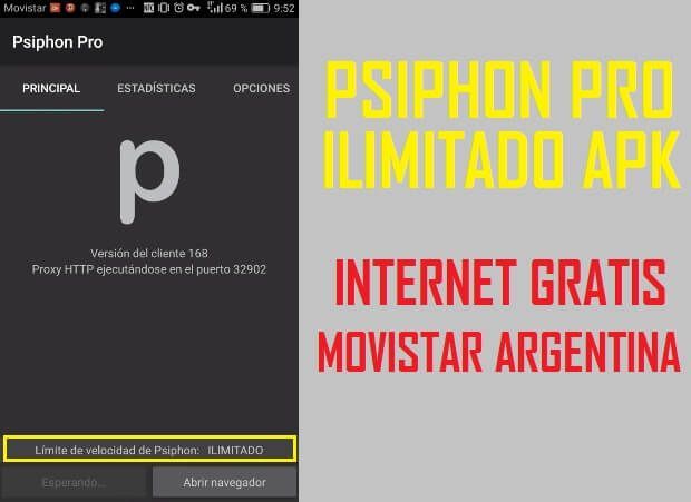 internet movistar argentina gratis psiphon pro ilimitado