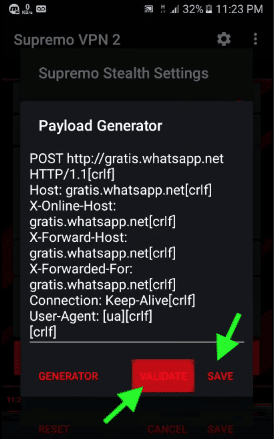 trick 4g lte 3g para supremo vpn apk android