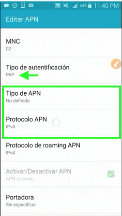 configuraciones trick apn 201 android internet gratis