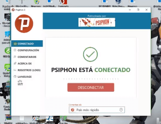 descargar psiphon para pc aumentar internet velocidad 4g lte
