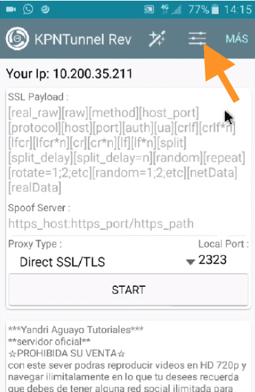 internet gratis servidor premium kpn tunnel
