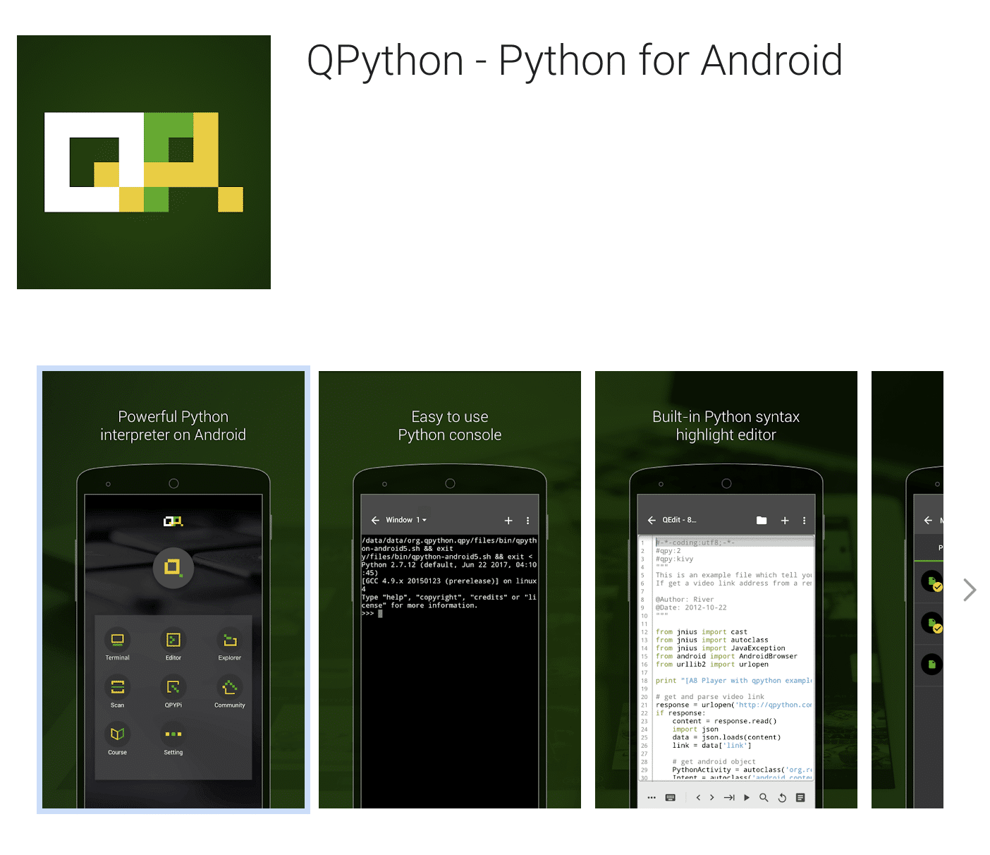 descargar qphyton android 2019