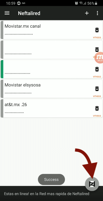 como conectar Neftalired